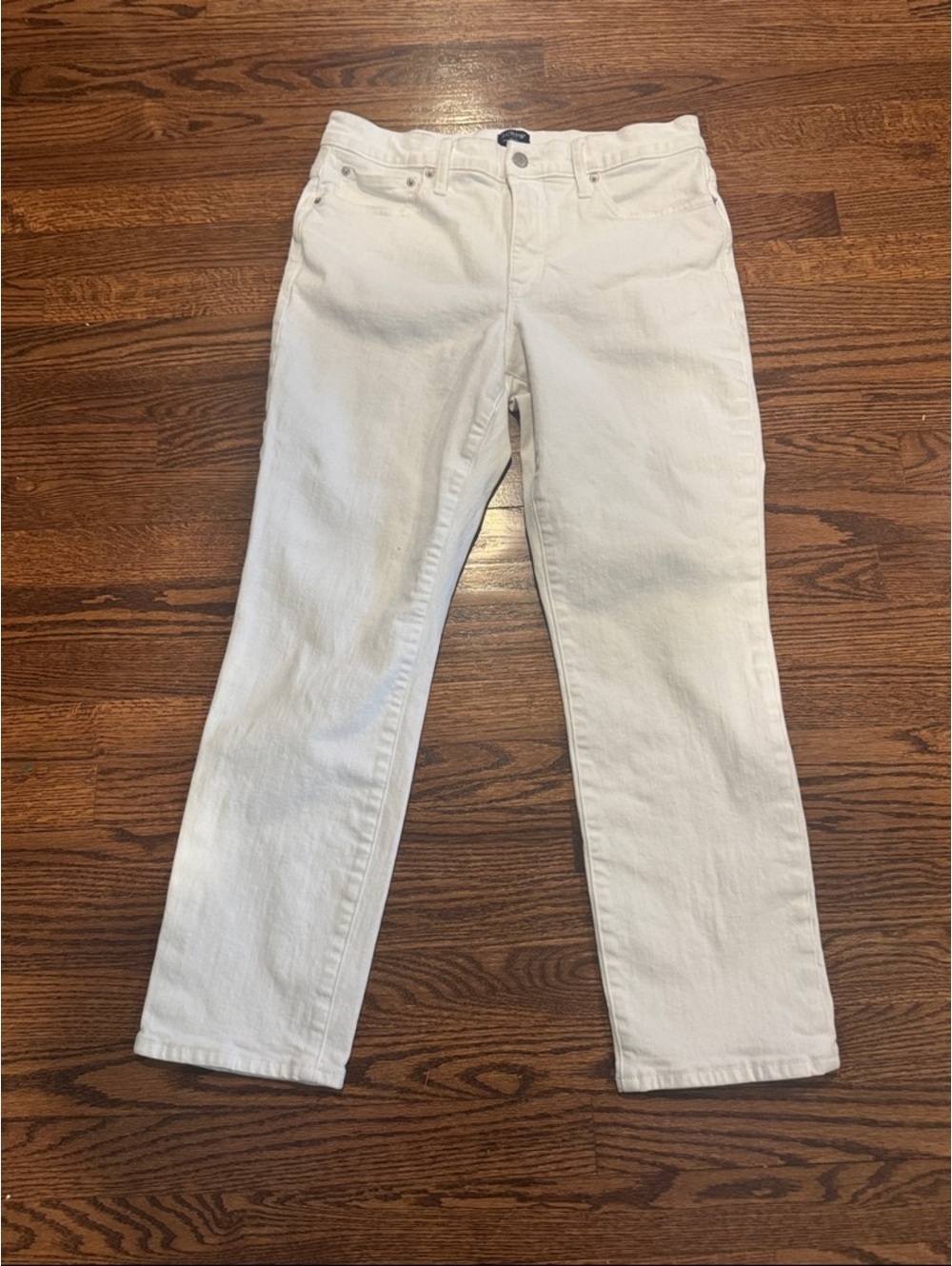 J Crew Slim Boyfriend Jeans in White Size 29